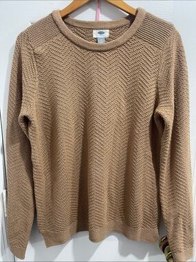 Women’s Old Navy Knit Crewneck Light Brown Sweater